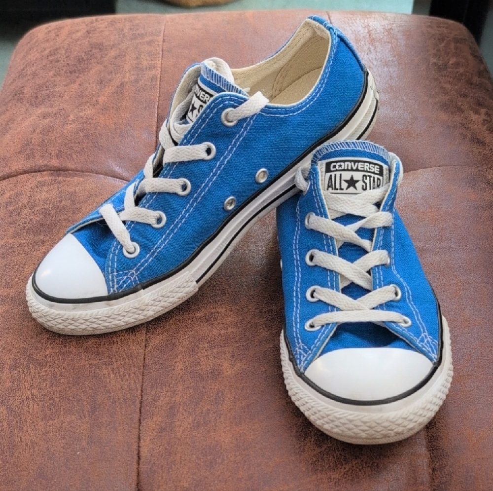 Converse Low Tops Blue All Star Sneakers Youth 3
